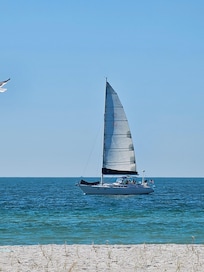 Beach right in front of unit 7W