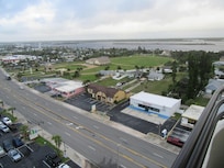 Looking across the street to the drive in church.
