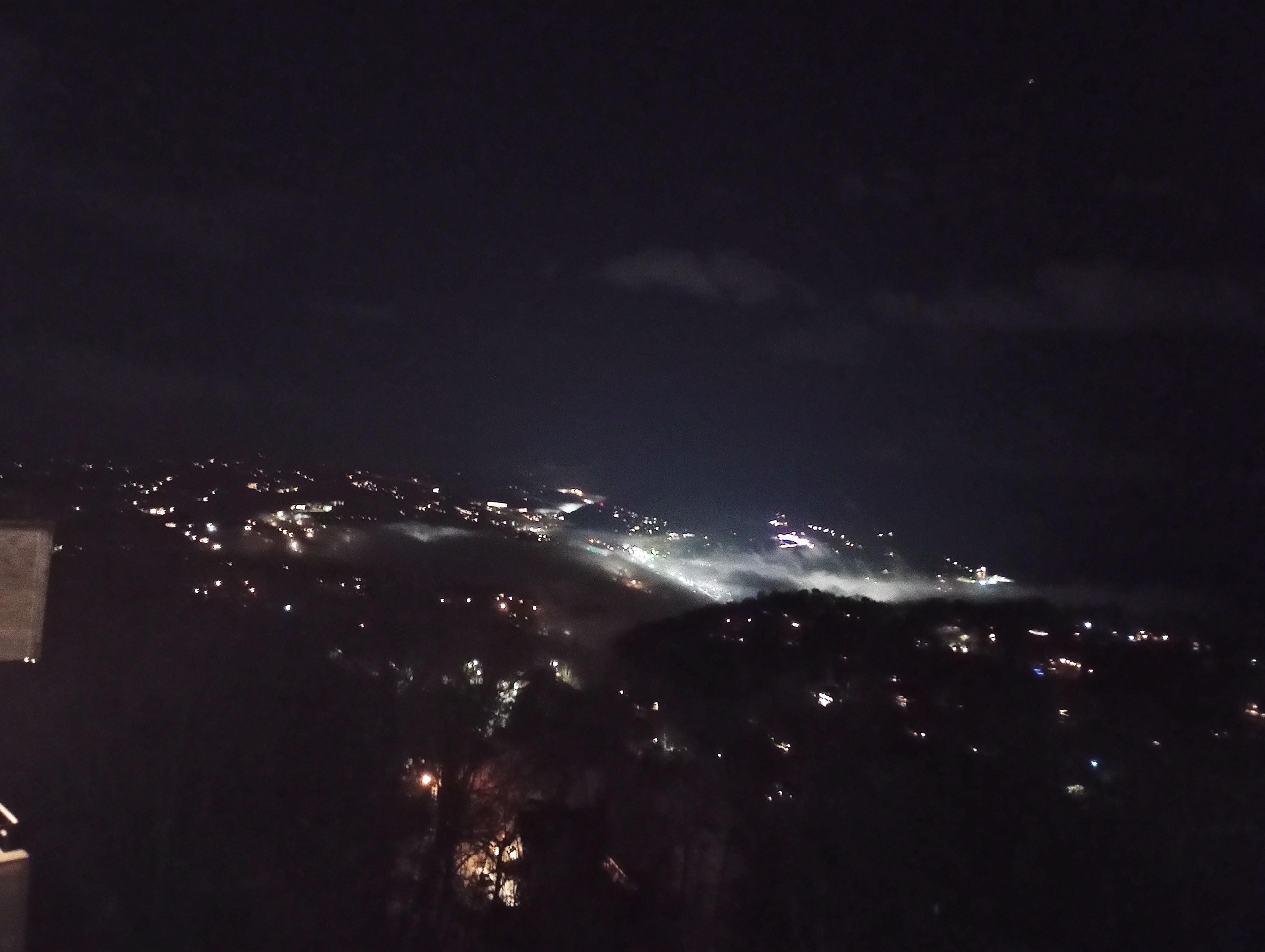 Nighttime view looking towards Gatlinburg 