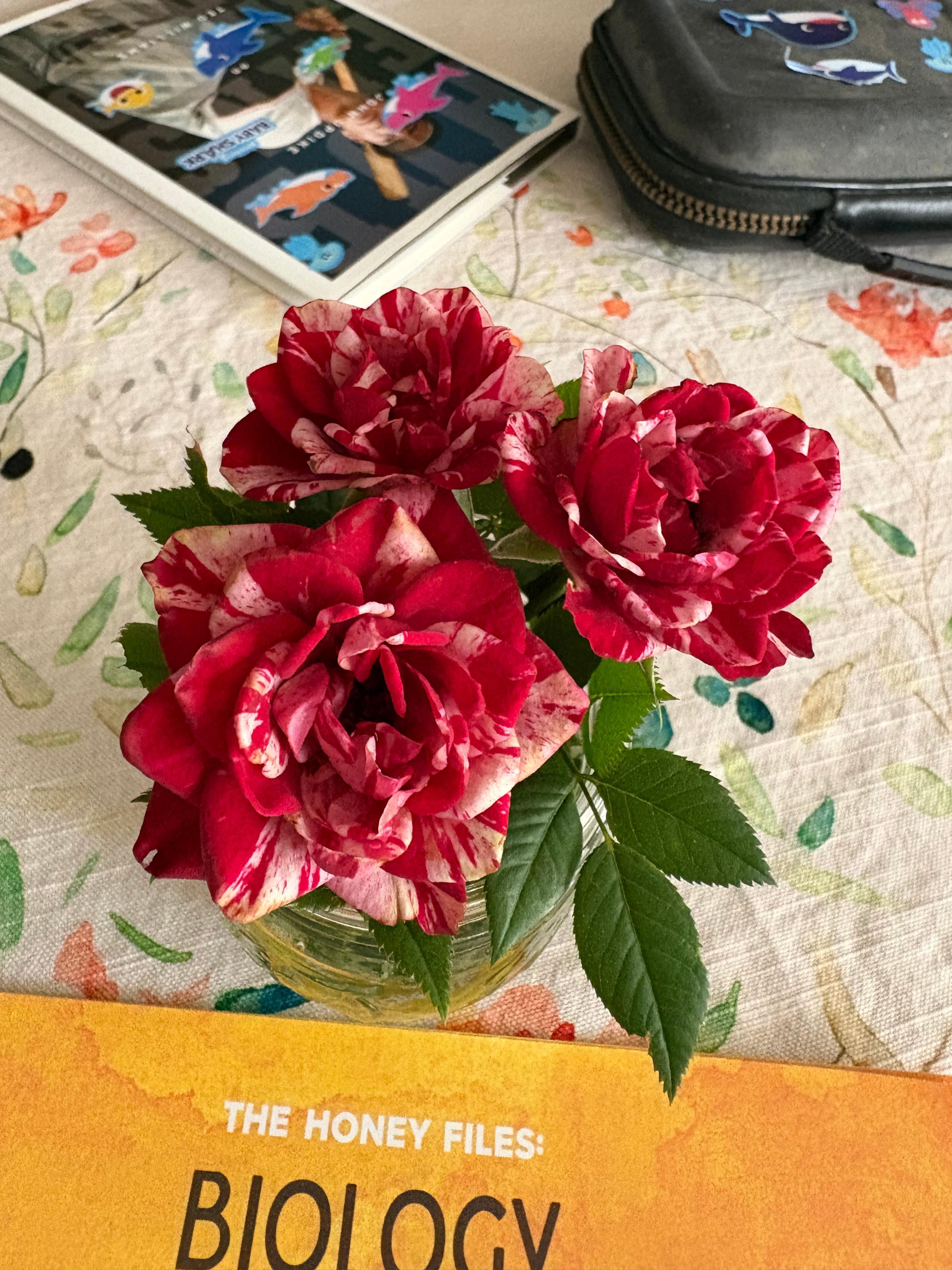 Fresh flowers on our table