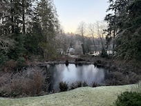 View of the pond and the lake