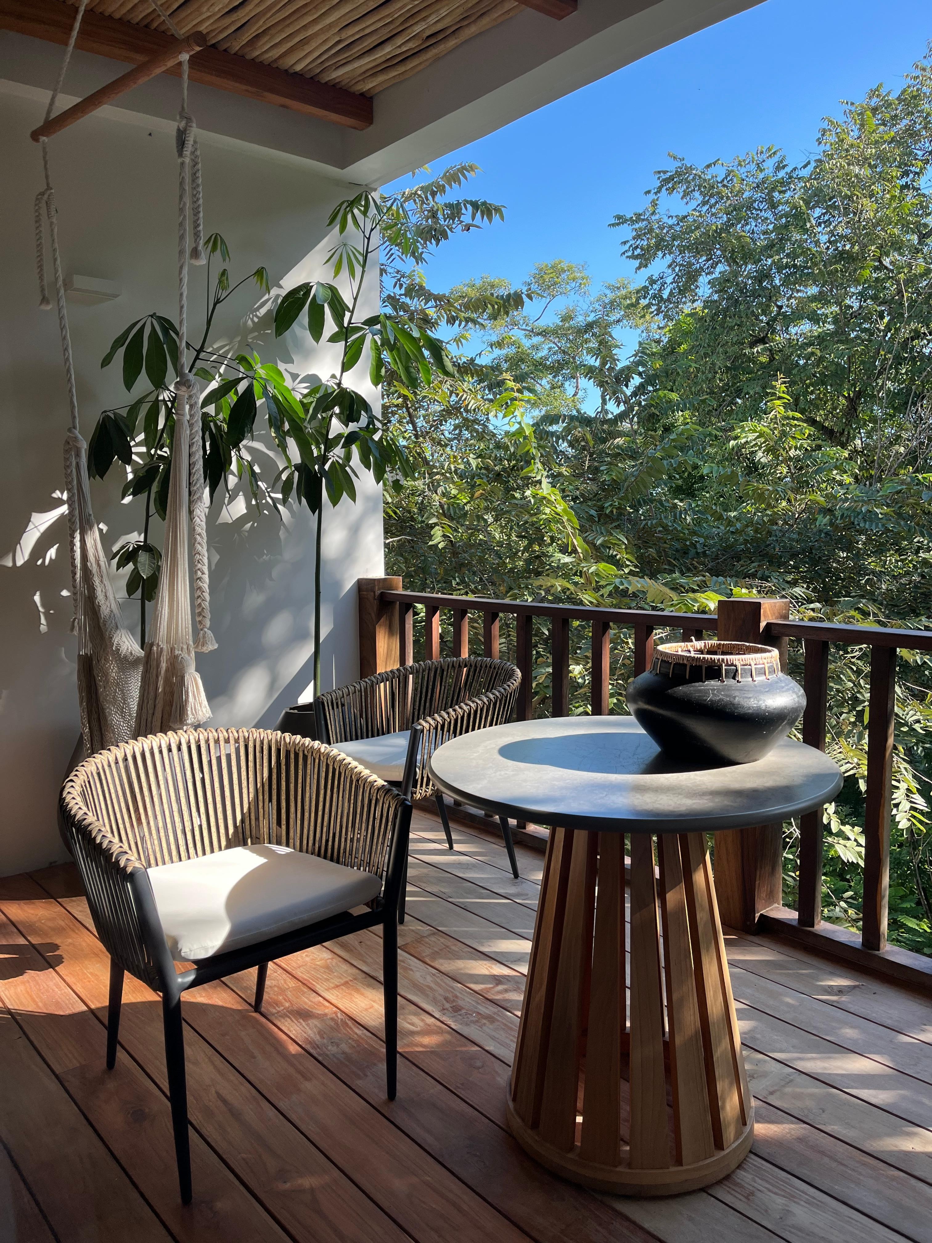 Grateful for outdoor space to enjoy the surrounding nature 