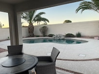 Pool and patio area