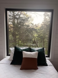 Beautiful view from the bedroom!.The stars at night are unbelievable!