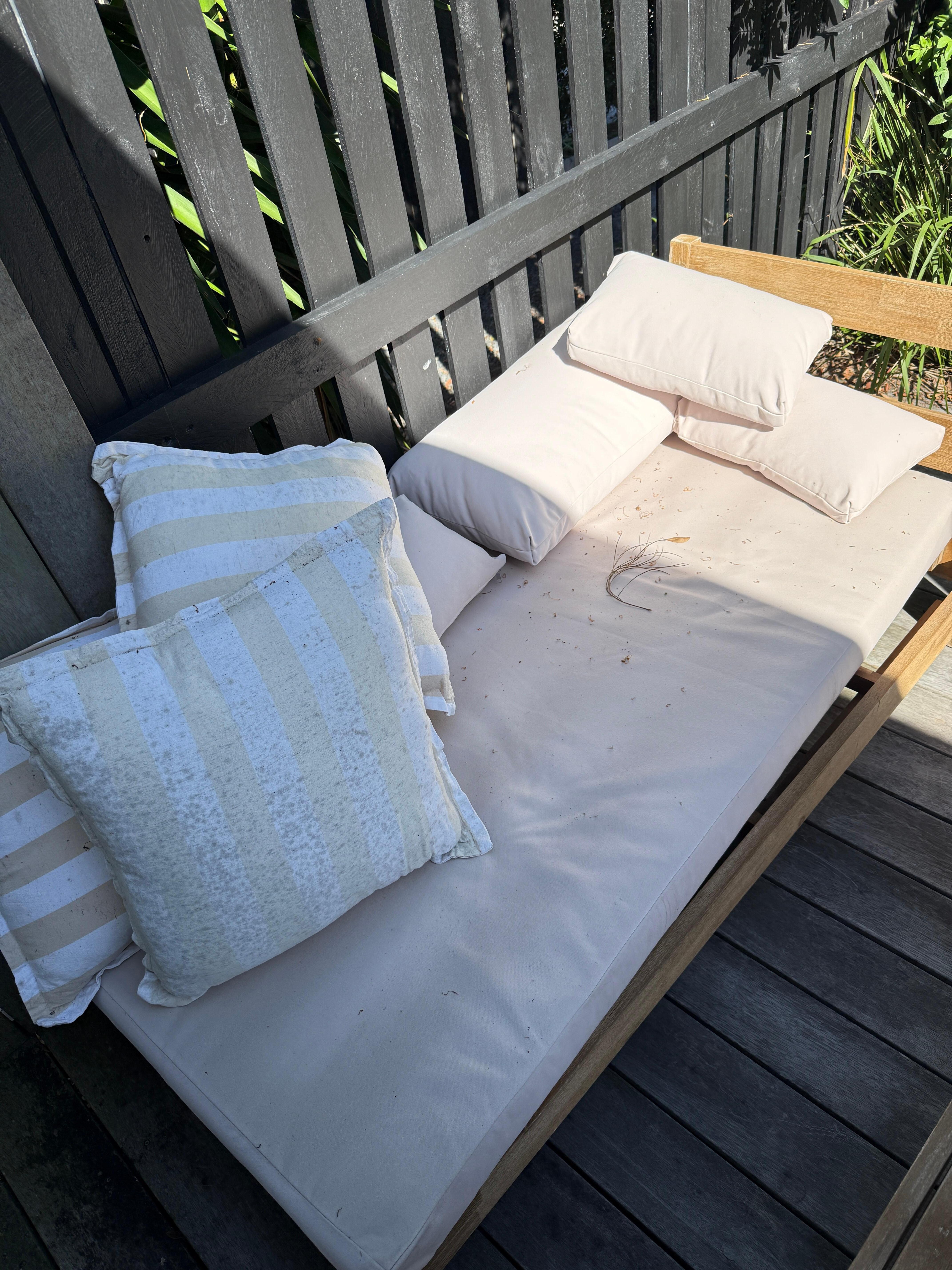 Mouldy dirty outdoor furniture 