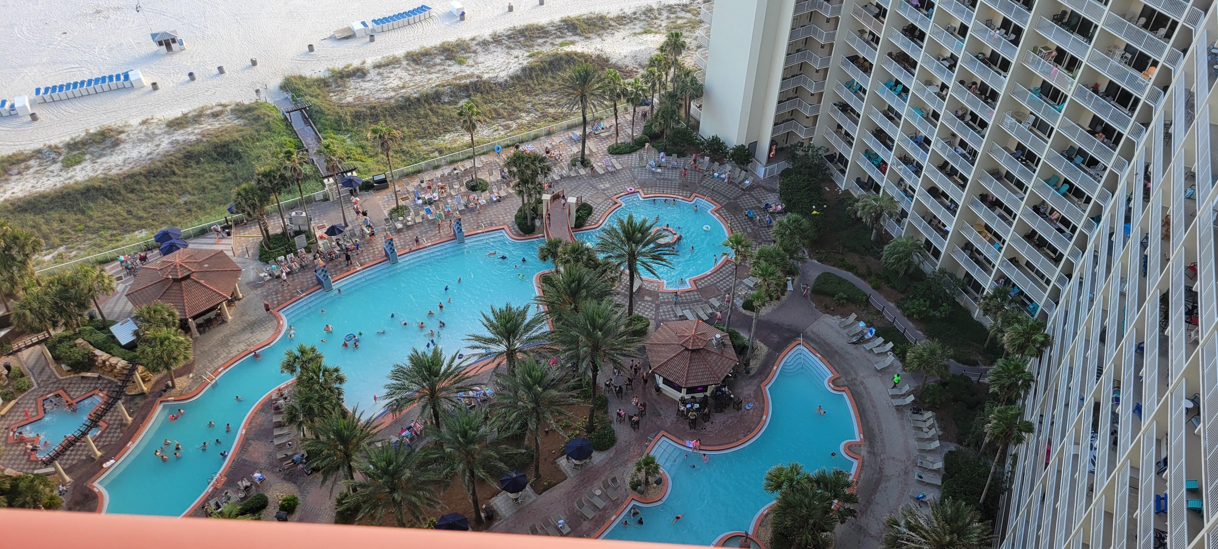Pool view from 21st floor