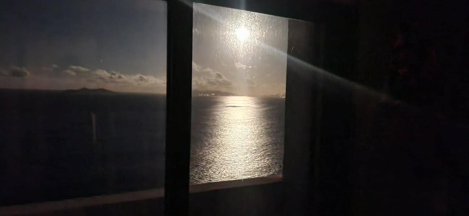 Moon rise from Master Bath