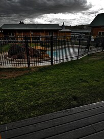 A surprise was the pool.