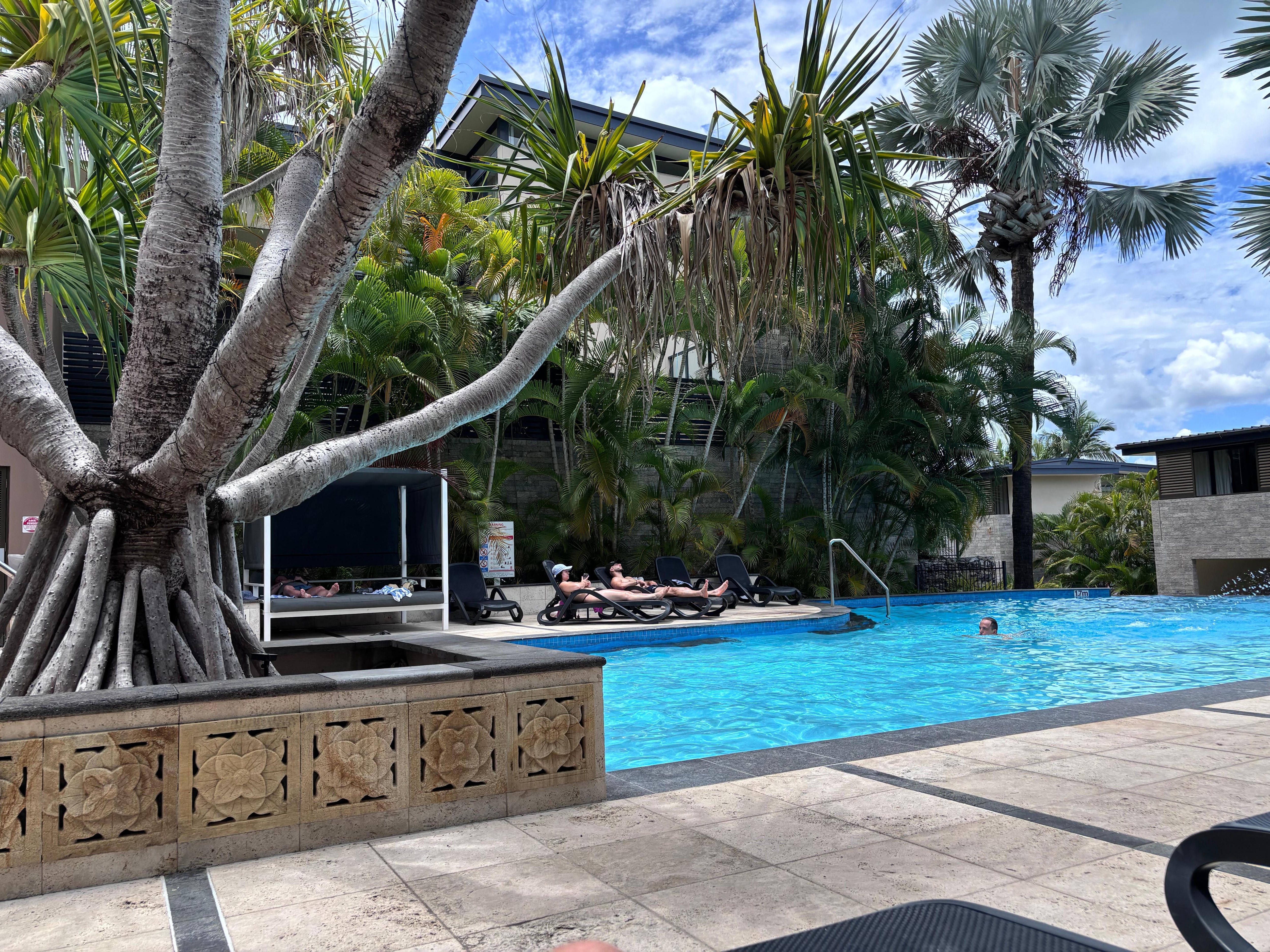 Pool next to our apartment 