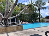 Pool next to our apartment