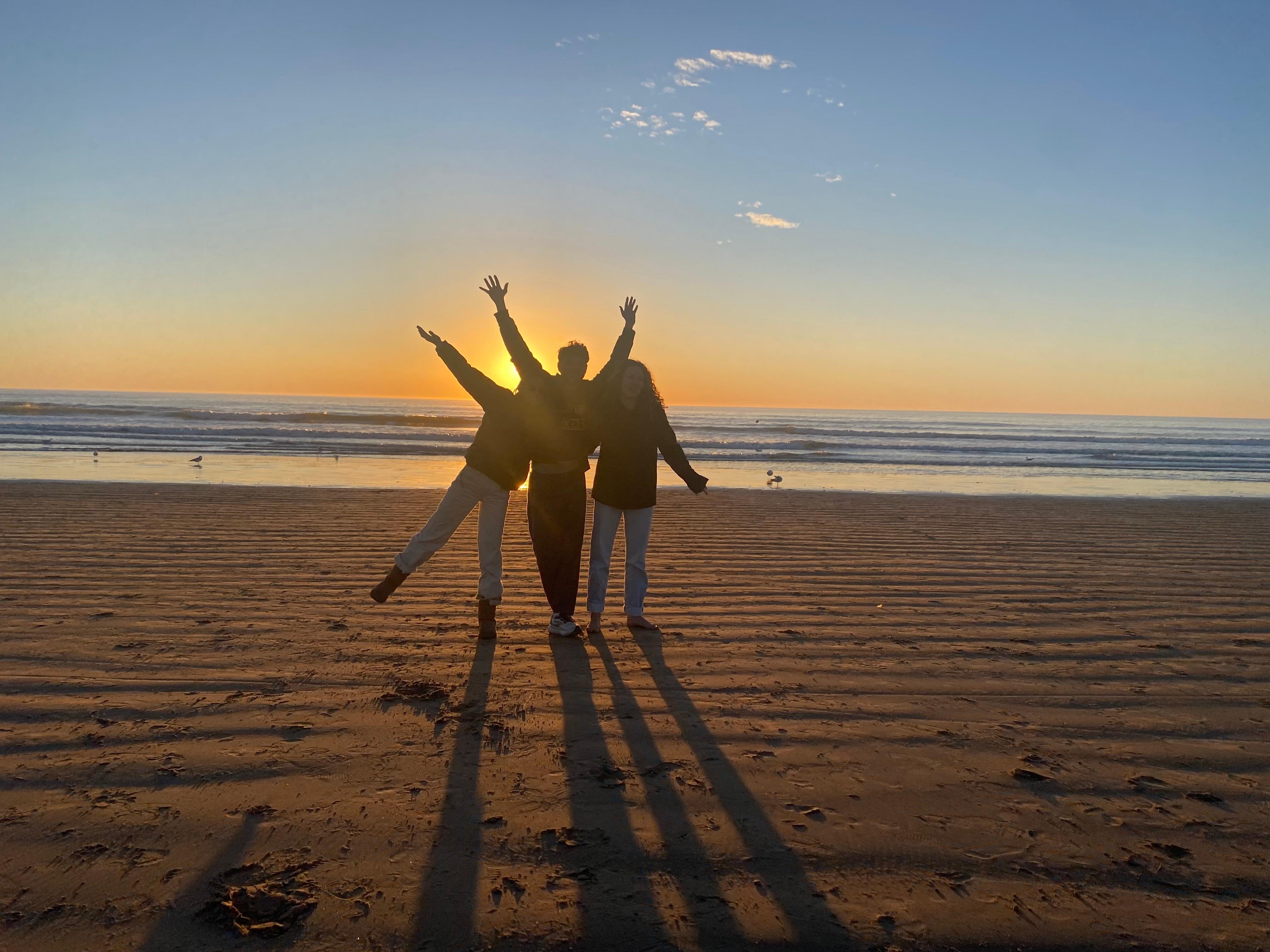 Sunset on the beach!