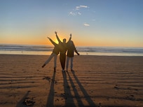 Sunset on the beach!