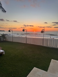 Our first sunset.