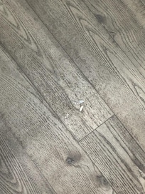 Caulking cap on floor