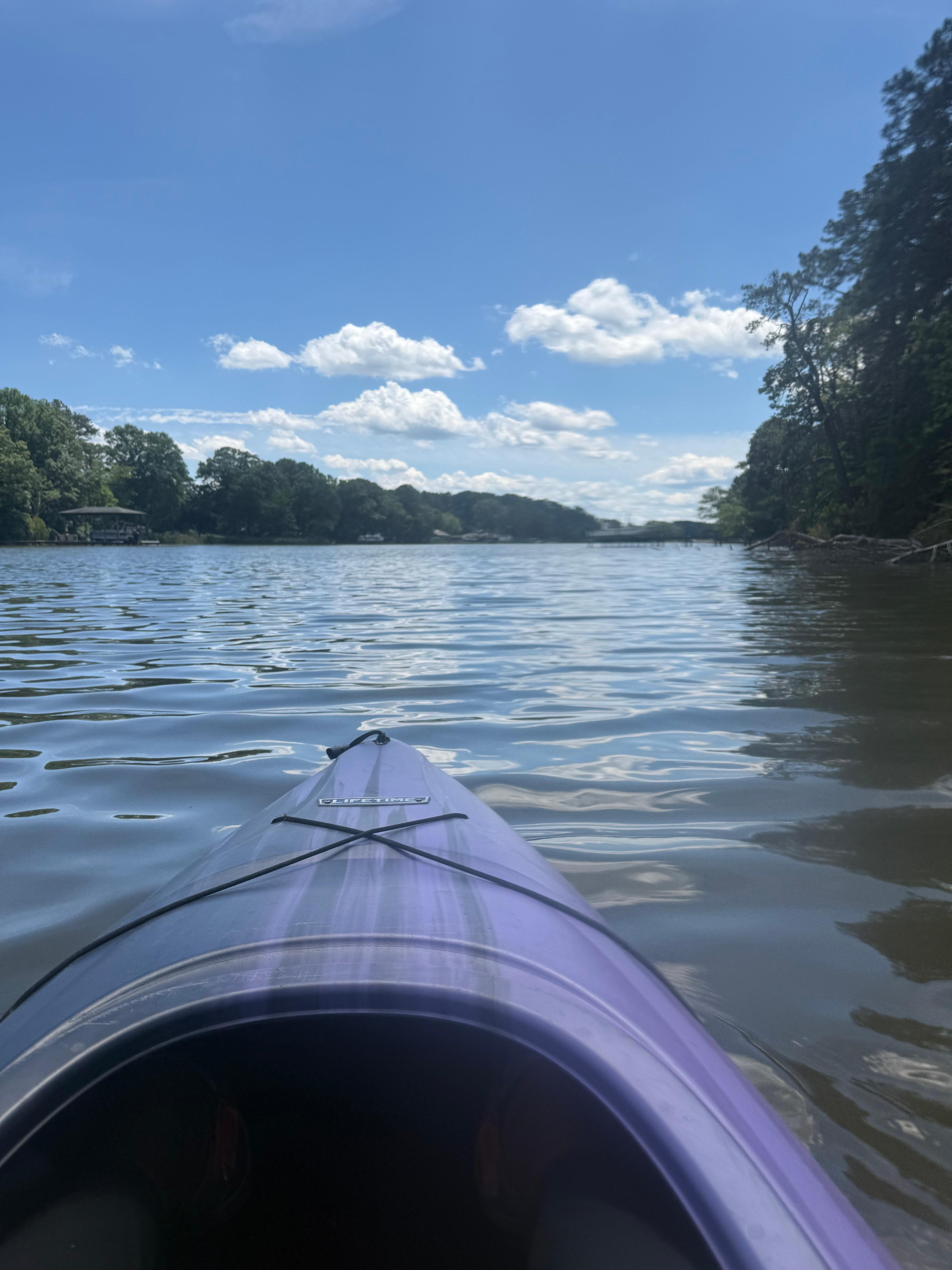 Kayaking on Cuckold Creek.