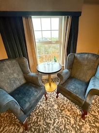 Our living area within the room