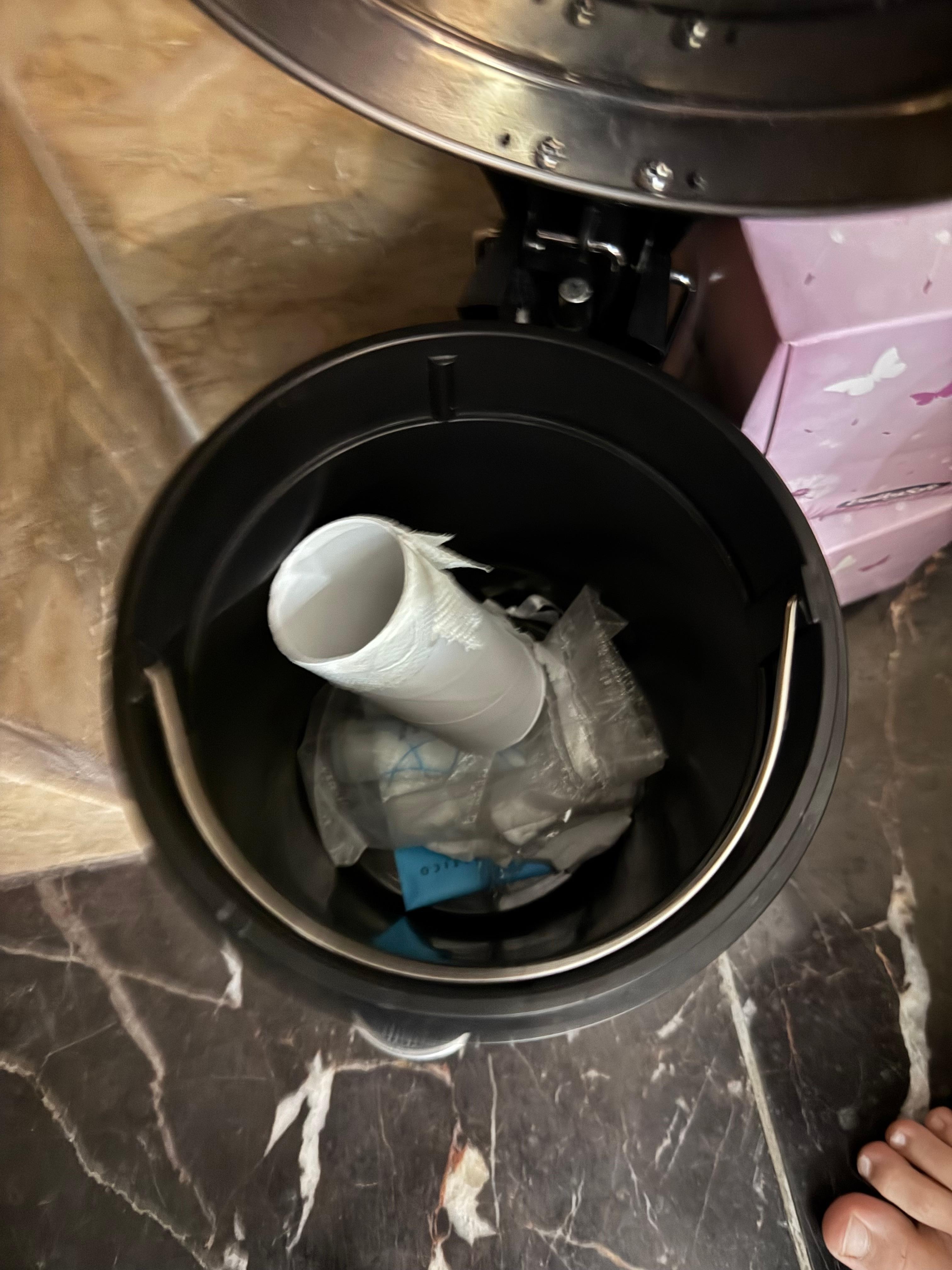 upon arrival, garbage