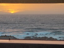 Sunset view from the living room.