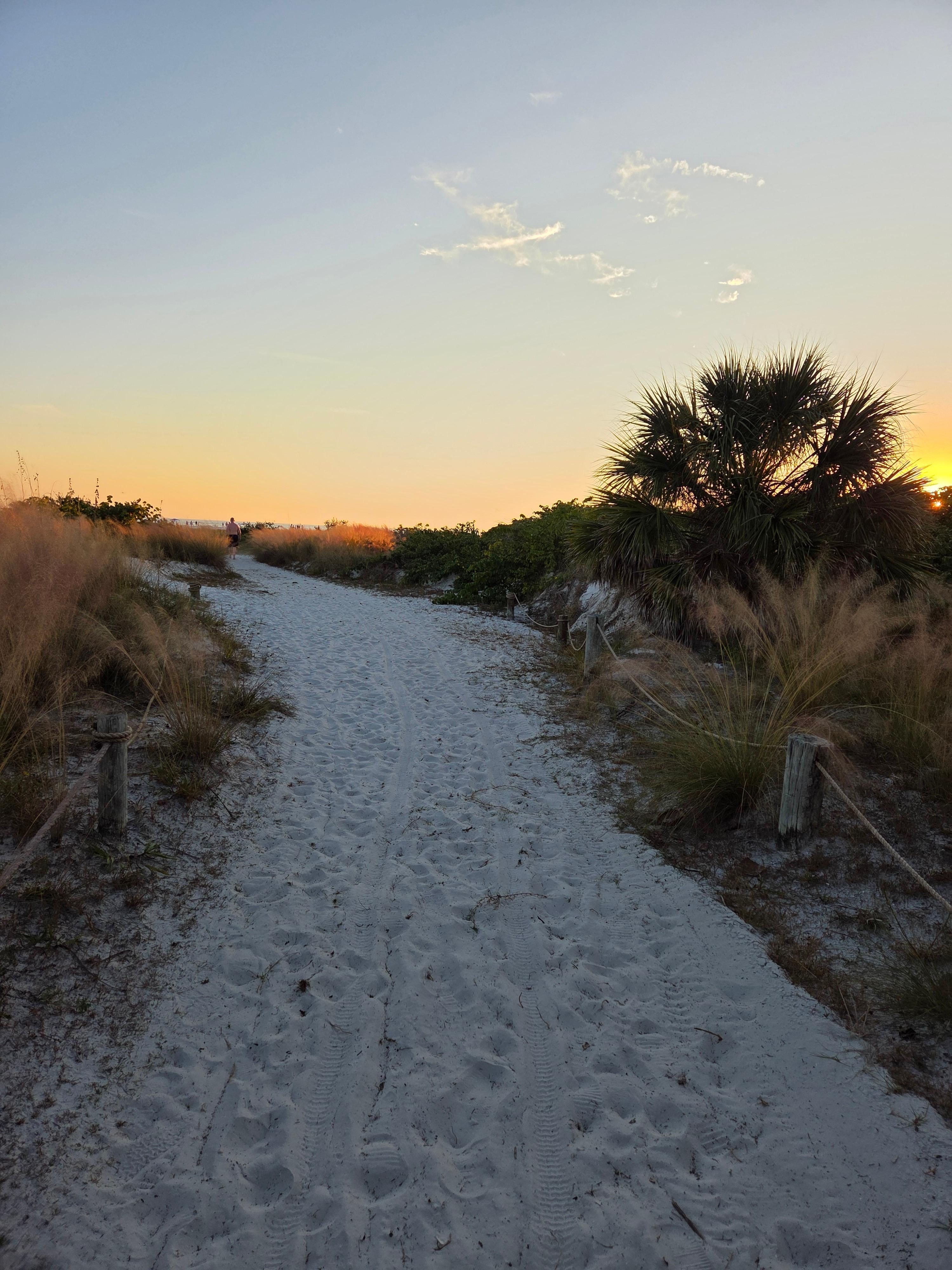 The path to beach across from Royal Suite.