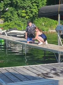 Fishing on the dock