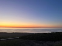 View of the sunrise from the back deck.