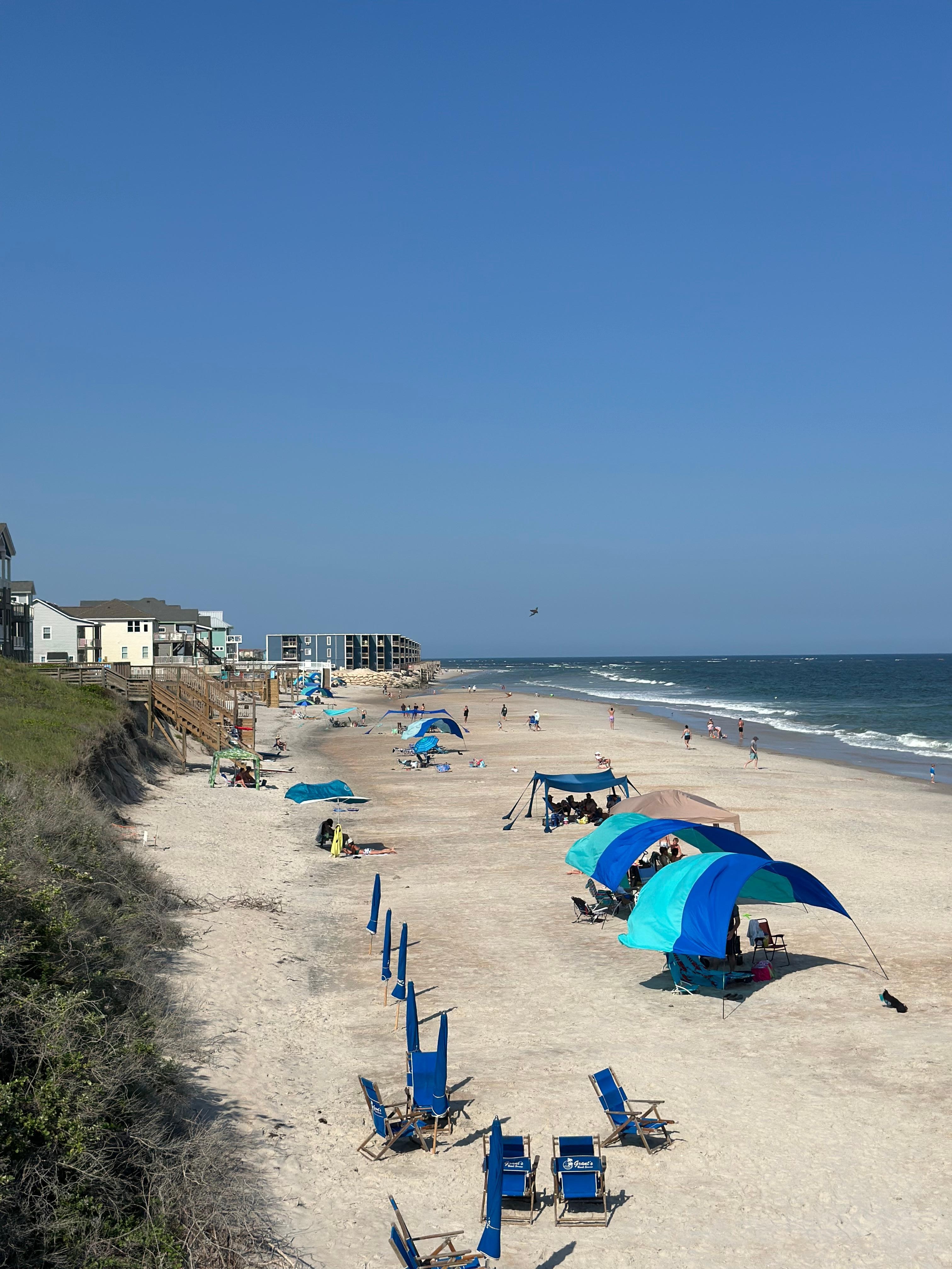 View from the beach access platform 