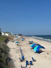 View from the beach access platform