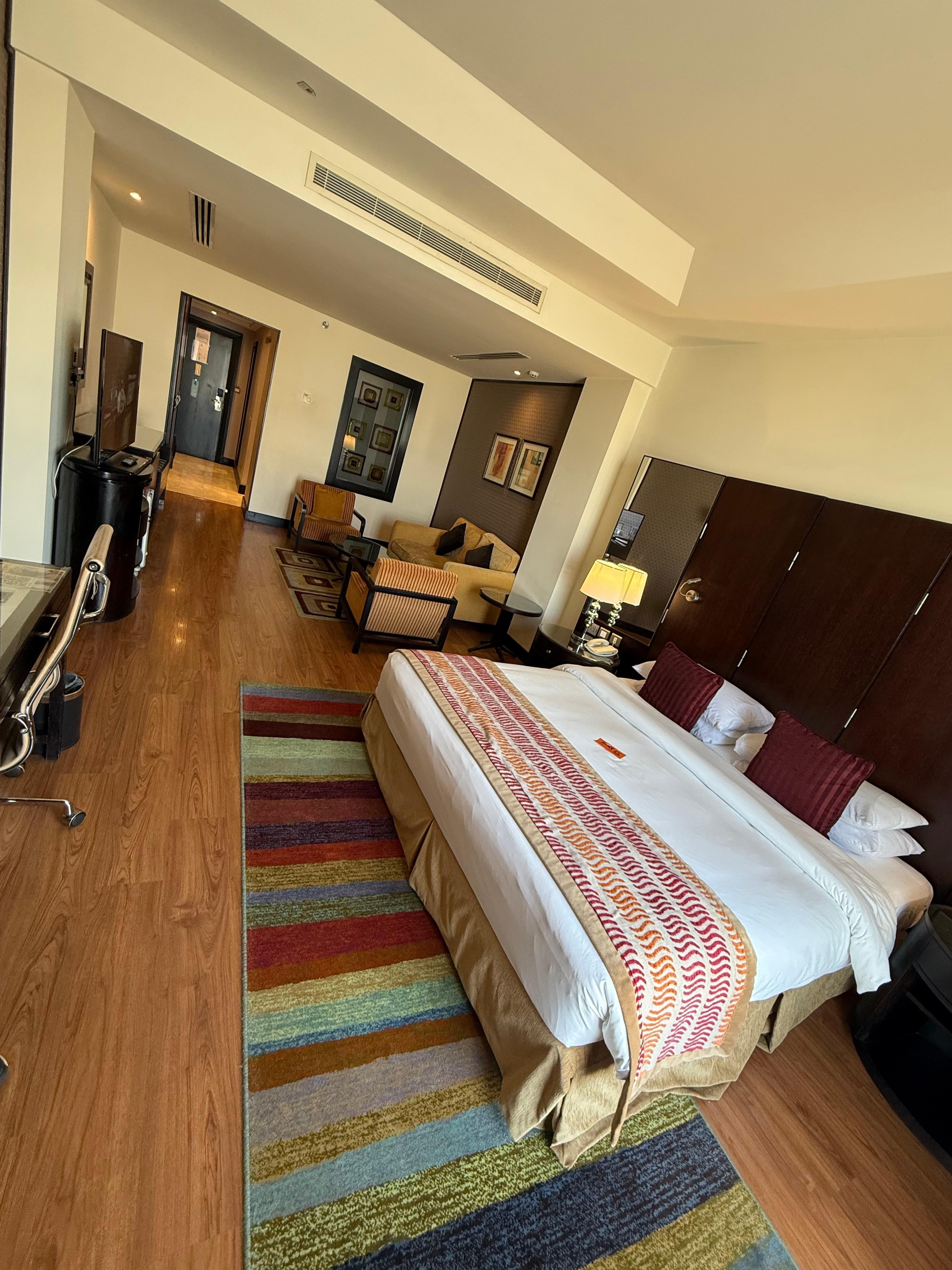 room is big but the issue is the age of the furniture 