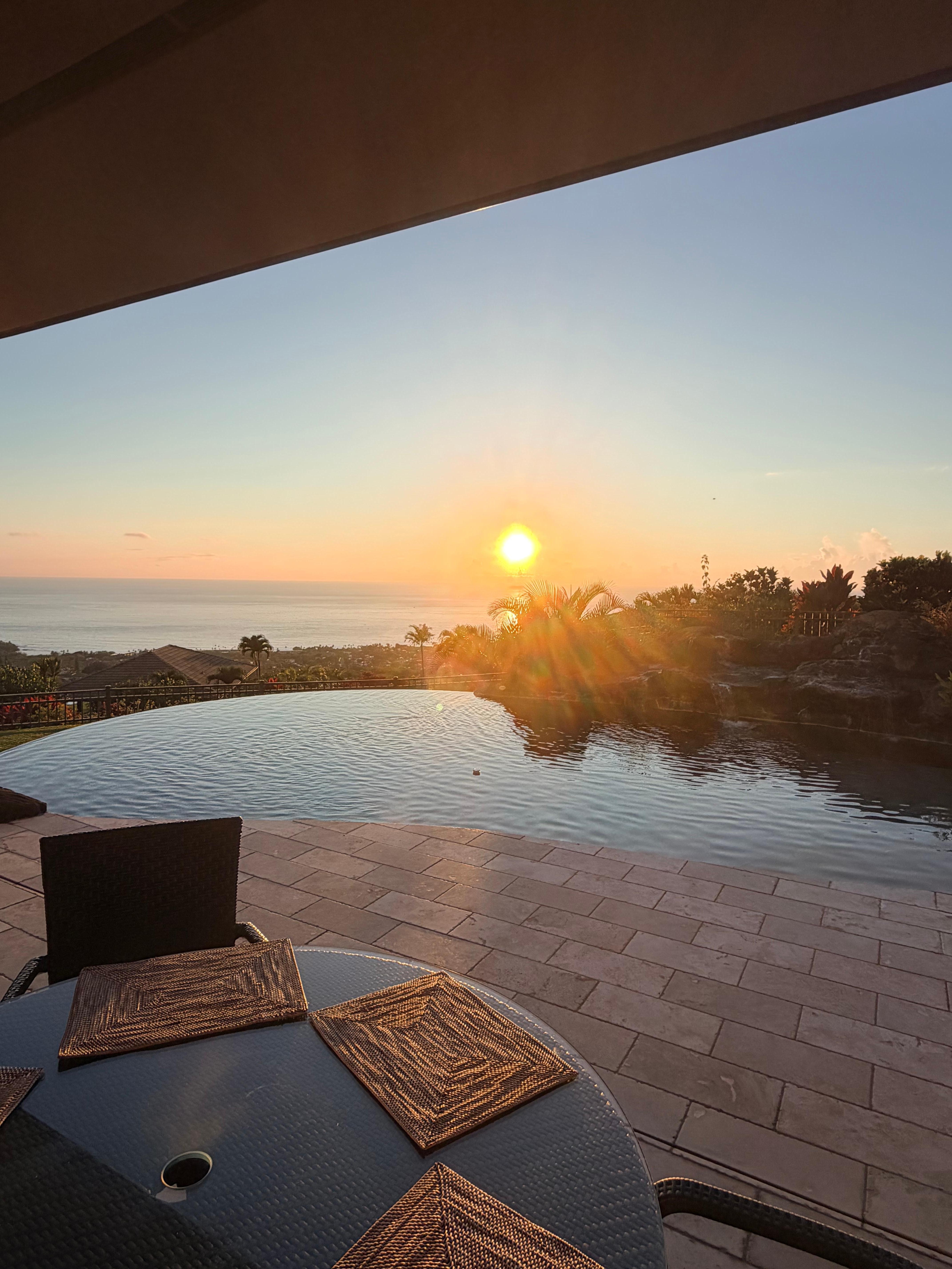 View from outside table