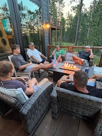 Great porch/ outdoor seating for us all.