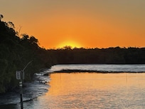 Sunrise from the cabin deck.