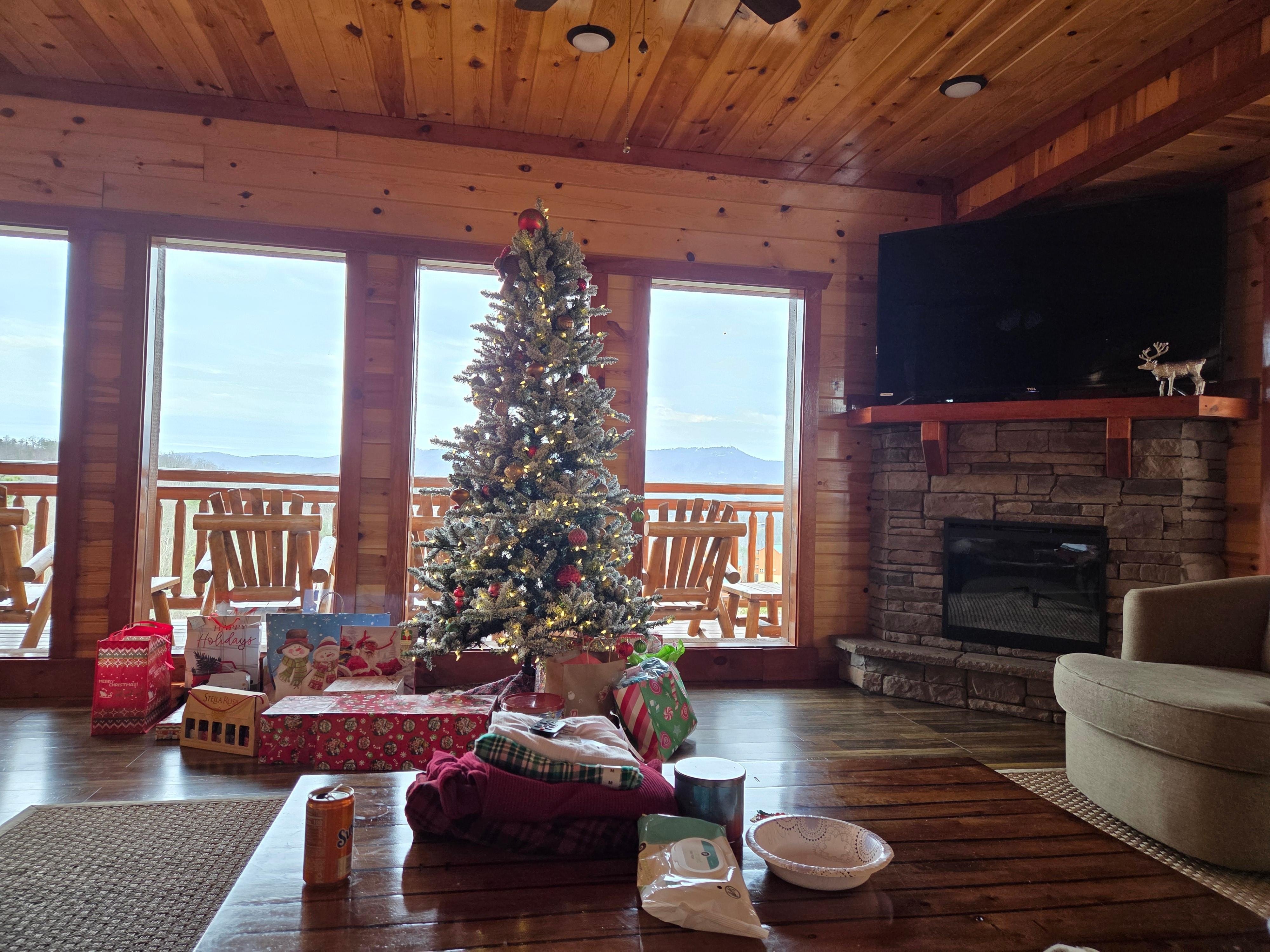 They even set up a Christmas Tree for us! Thank you!!