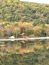 View looking across the lake.