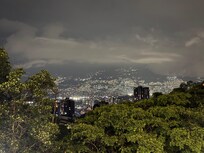 Rooftop view at night