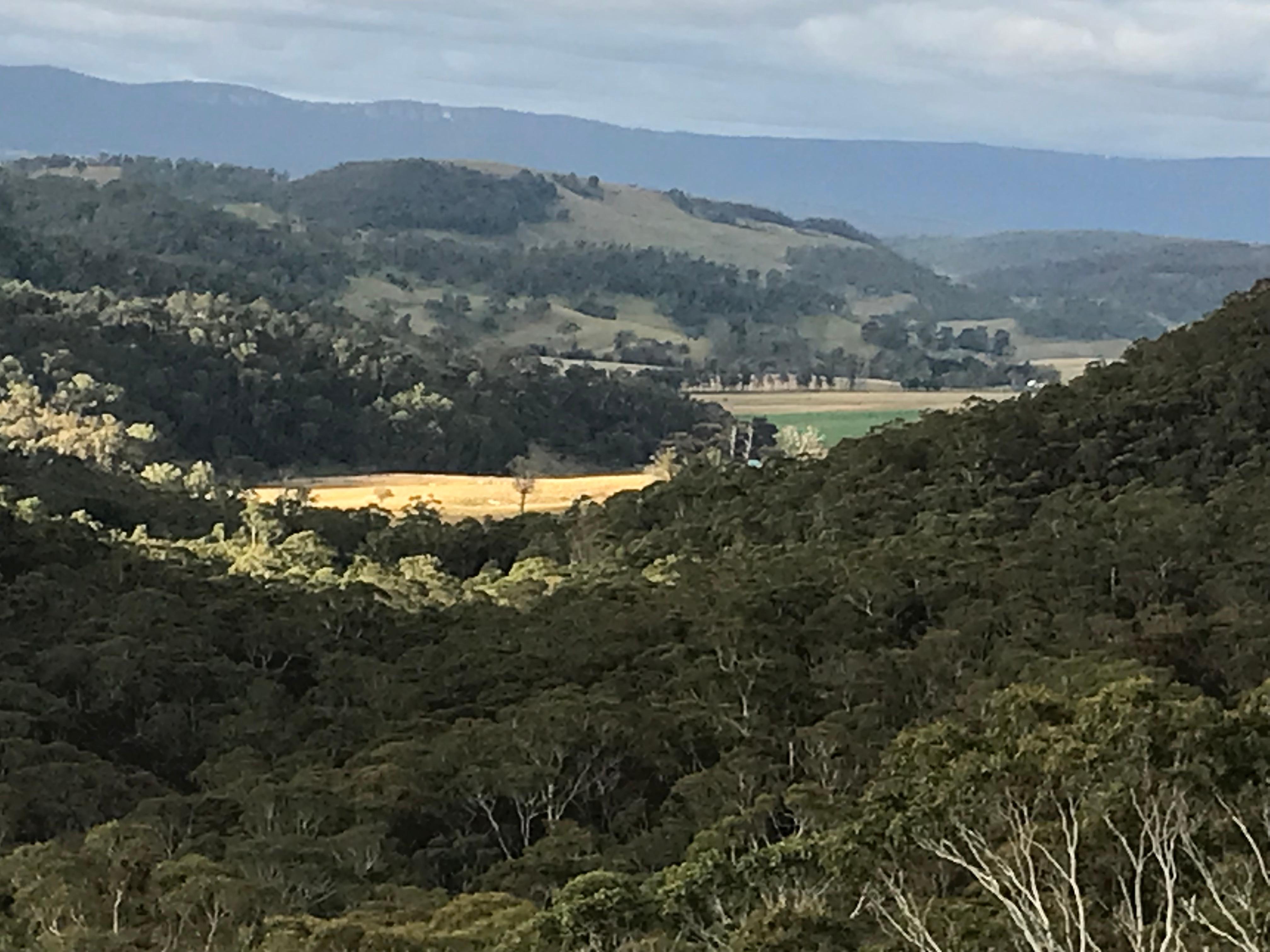 Zoomed balcony view