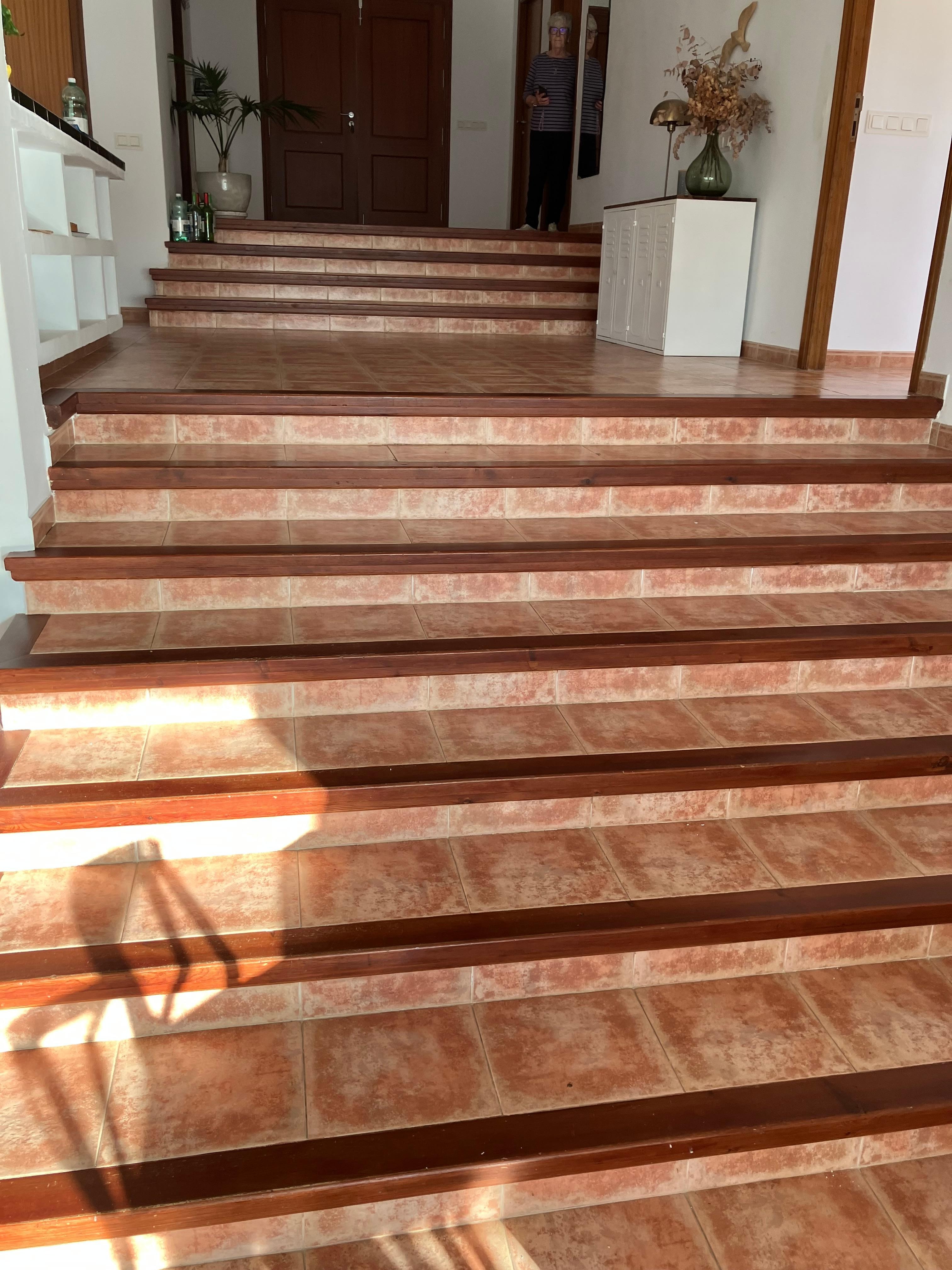 Steps in villa