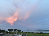 Sonnenuntergang von der Terrasse