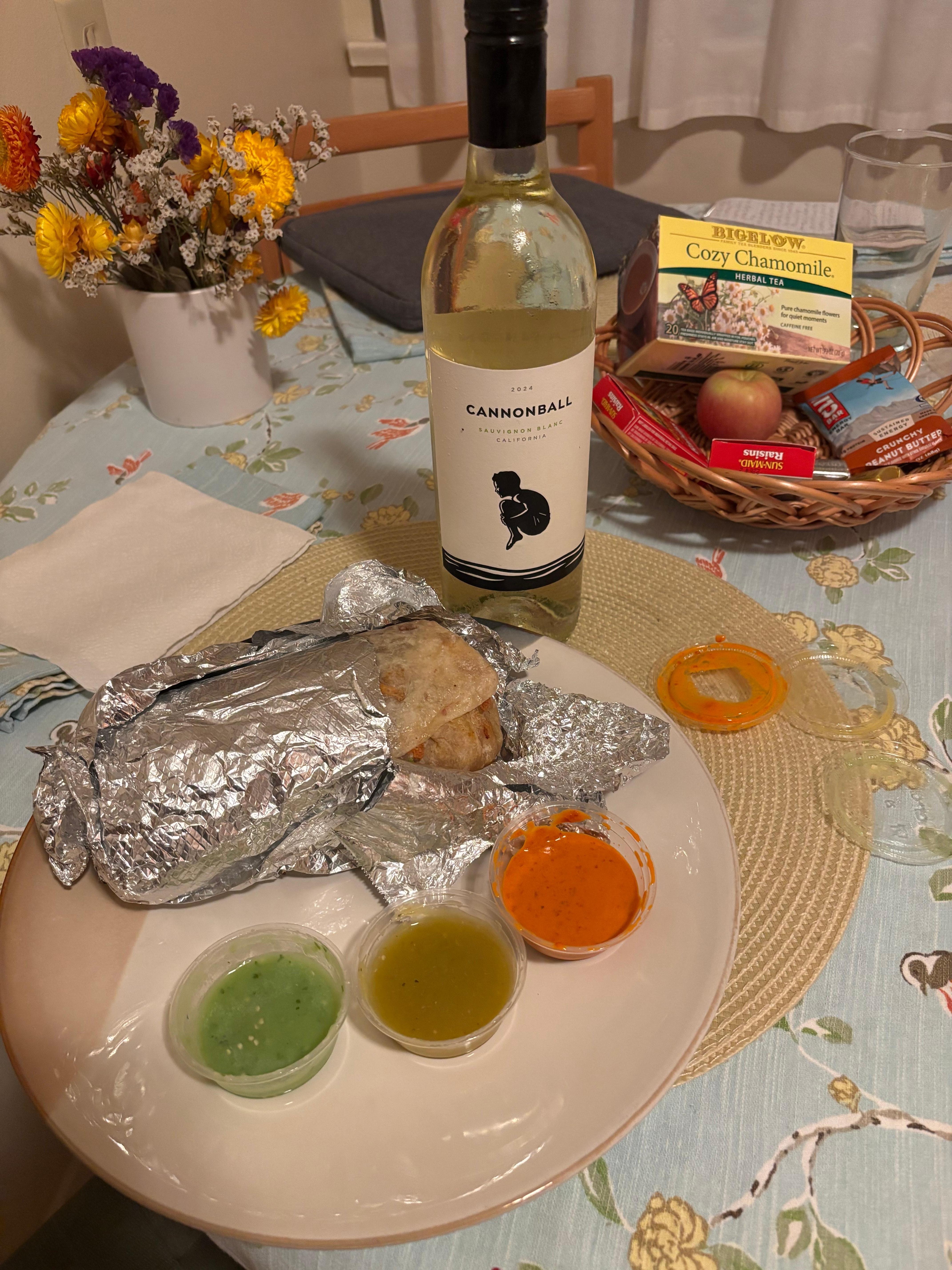 The burritos and tacos at the North Berkeley BART Station are fantastic and great option for take out to eat at the house.  https://www.instagram.com/reel/DPp228oEvJa/?utm_source=ig_web_copy_link&igsh=NTc4MTIwNjQ2YQ==