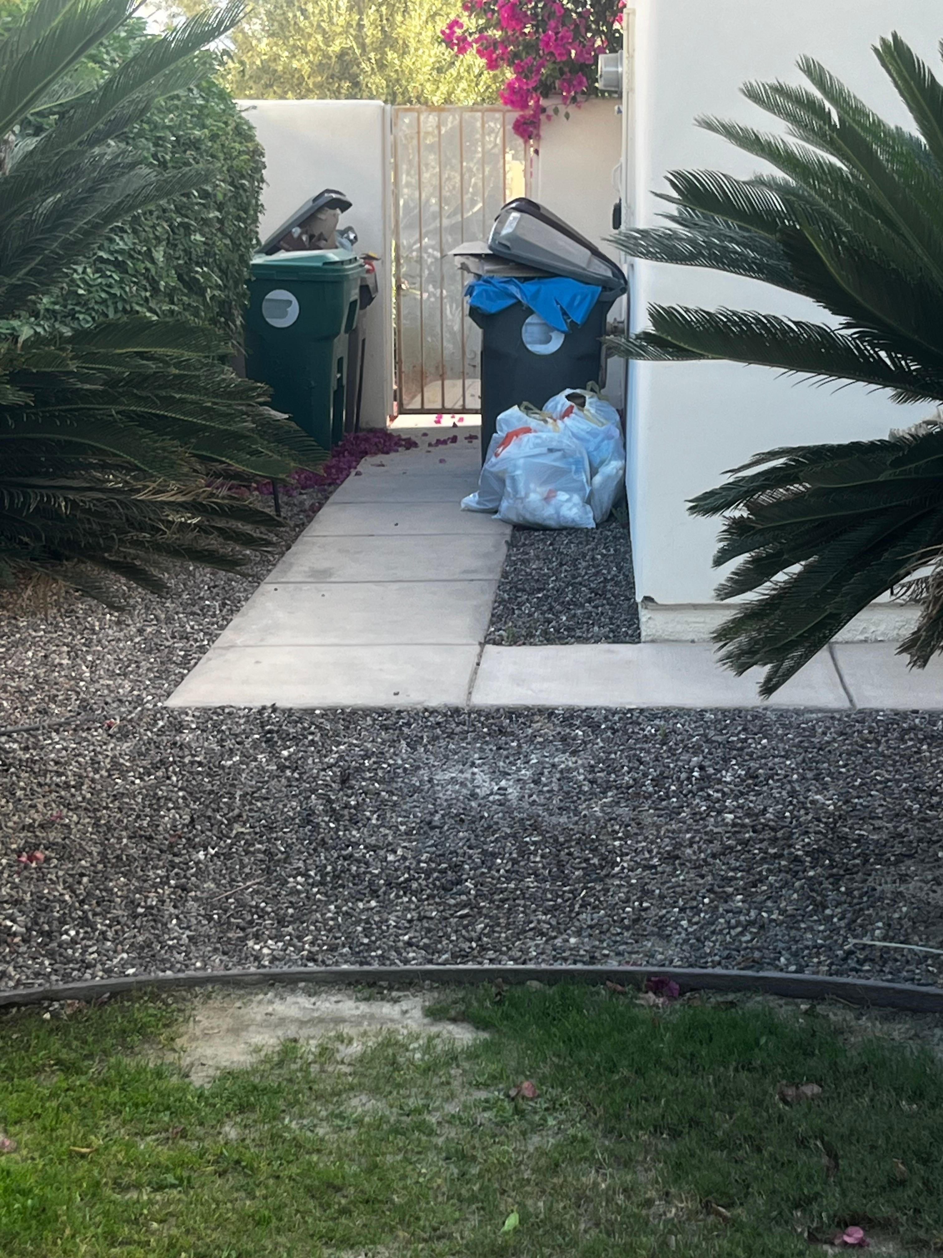 Garbage when we arrived 