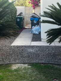 Garbage when we arrived