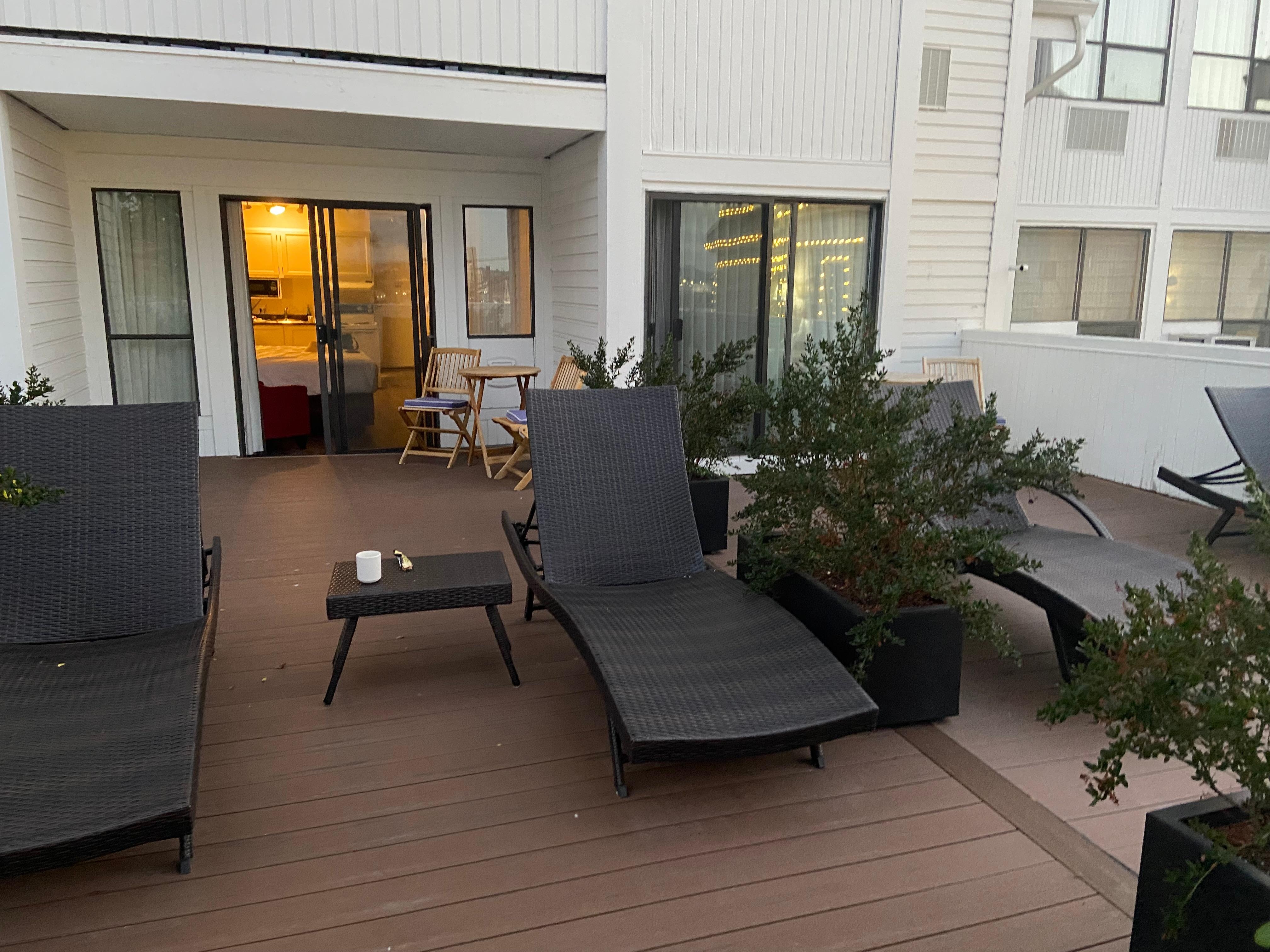 Unexpected terrace attached to my room.