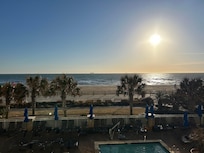 We were upgraded to a balcony view- it was perfect.