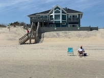 Back of the house from the beach.
