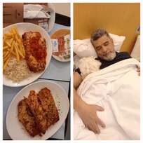 Jantar e Pet de companhia.