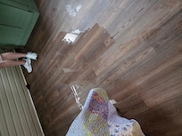 Basement bedroom after storm.