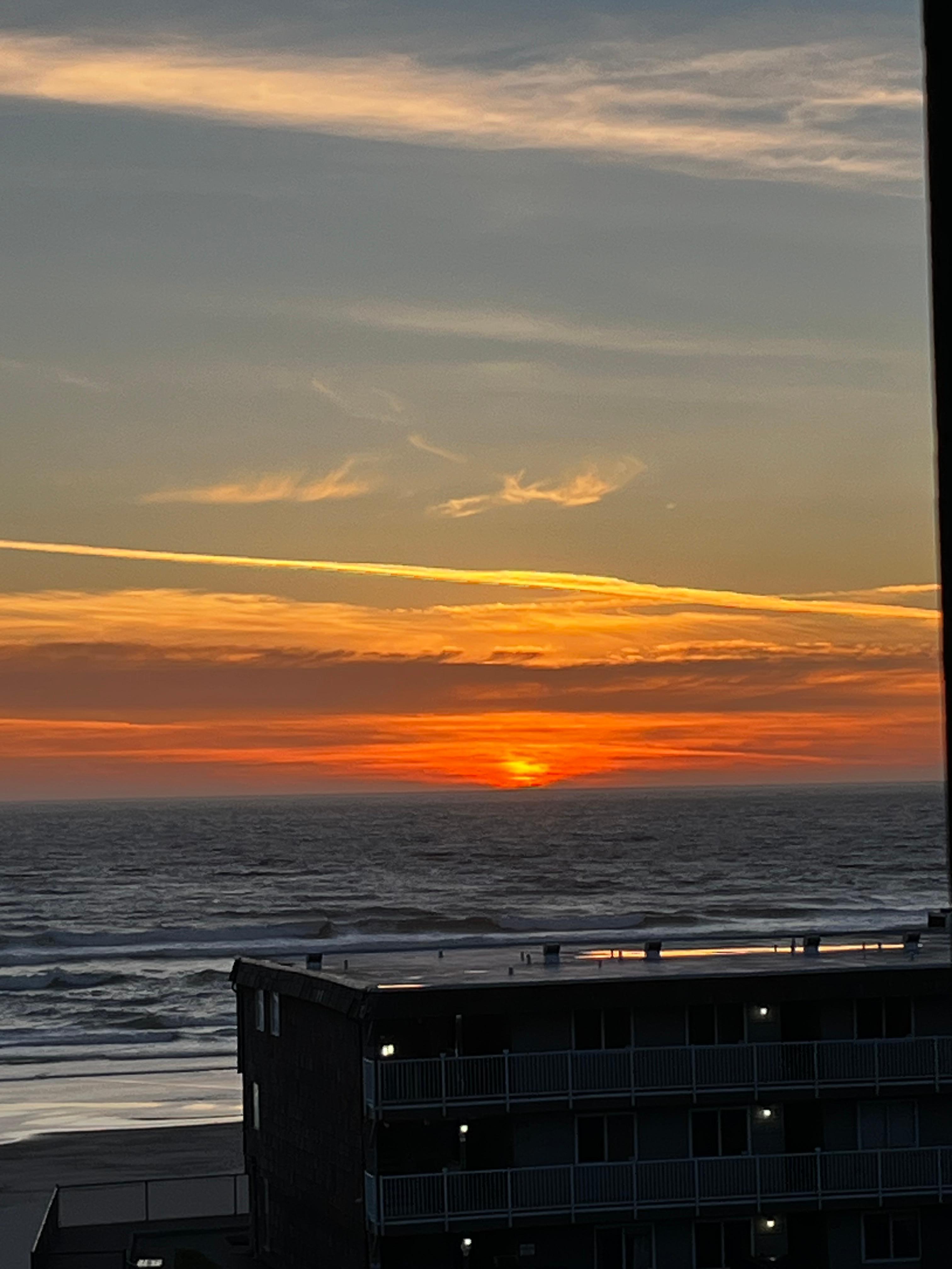 Evening view from our room.