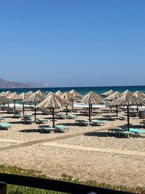 Beach outside apartment
