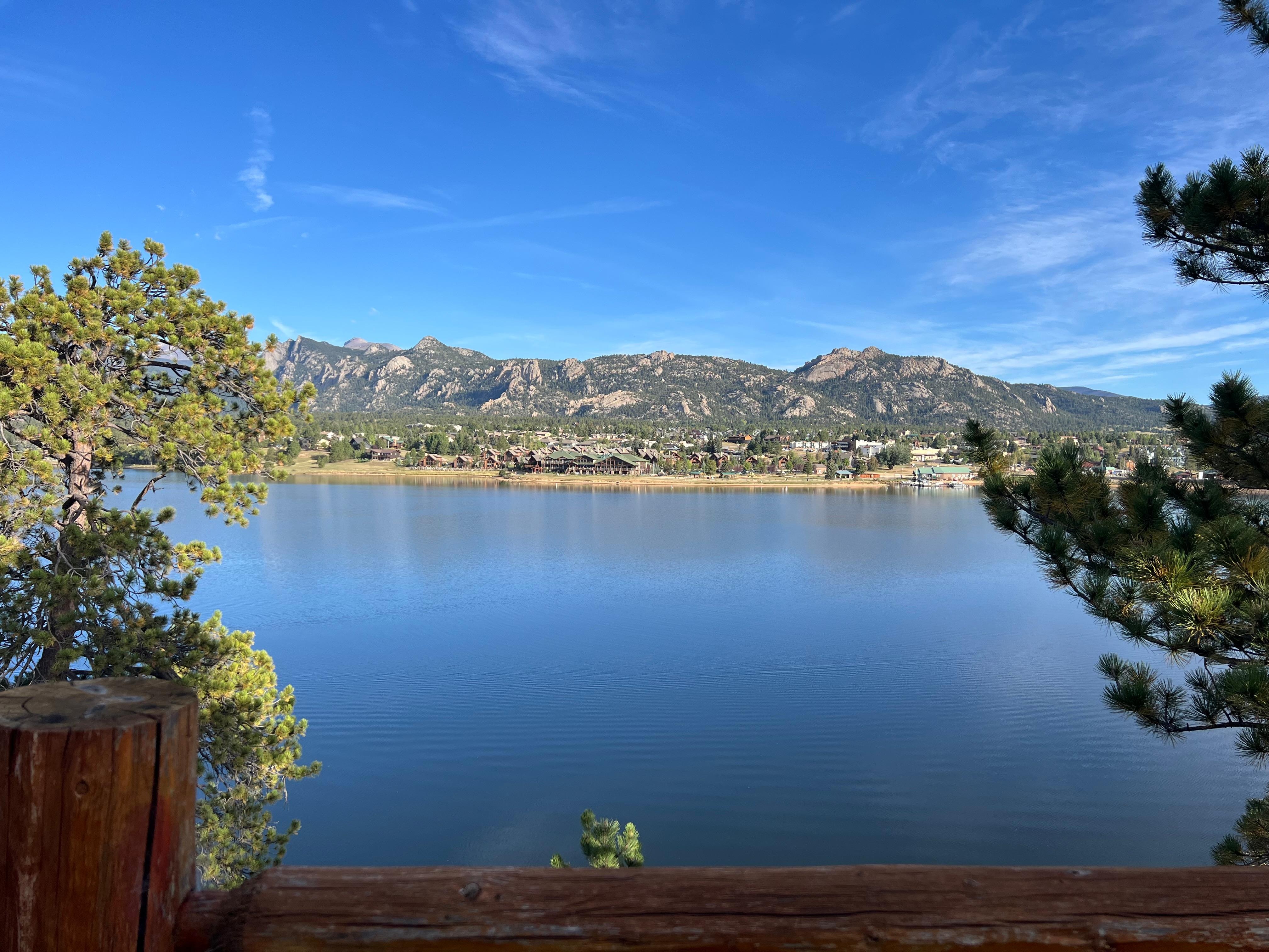 Estes Lake from deck