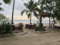 Entrance to the beach at bottom of the hill