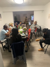 Family eating together